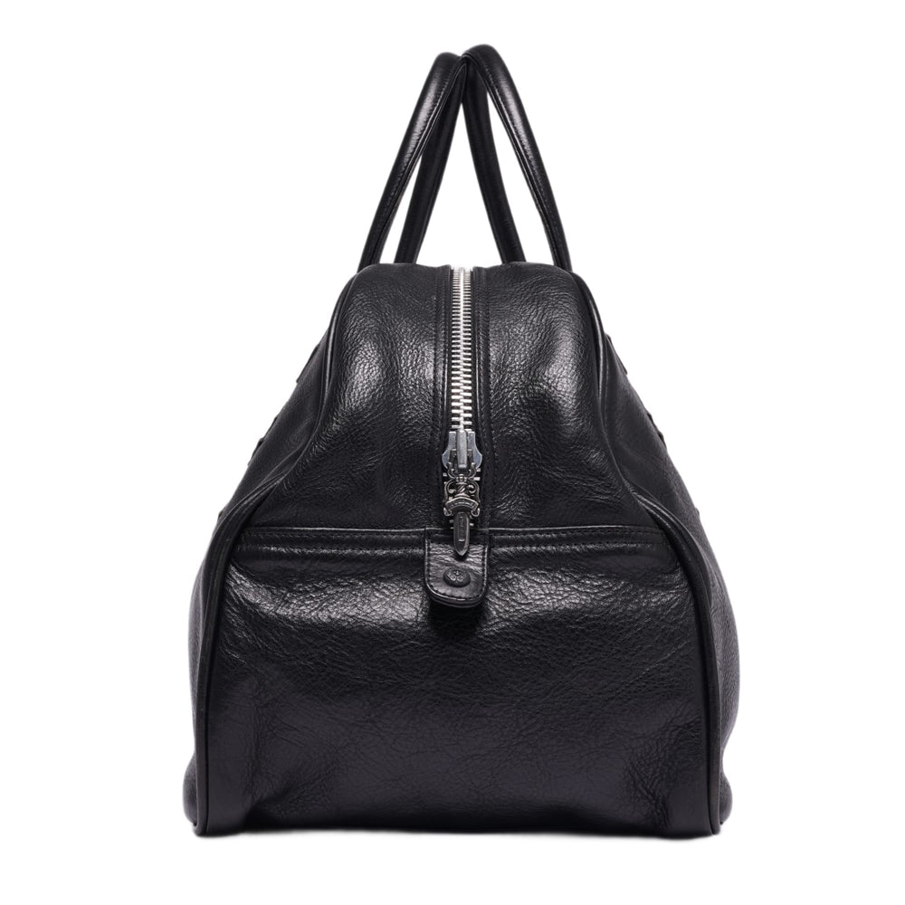 Chrome Hearts 'Cross Patch' Leather Bowling Bag