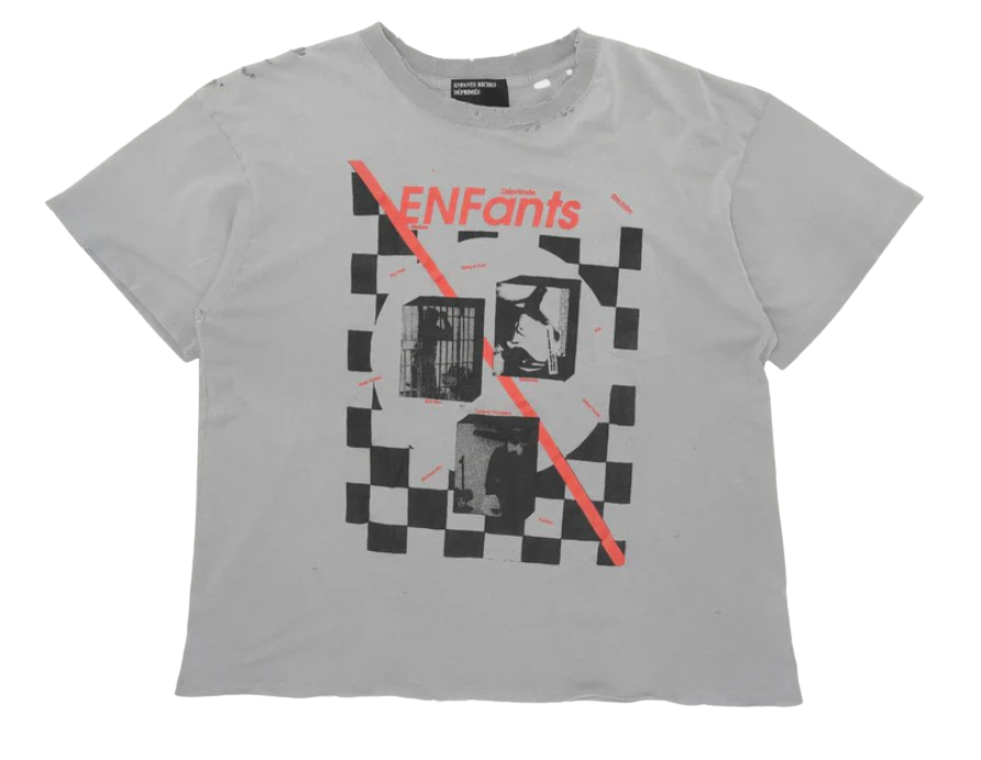 Enfants Riches Déprimés Checkered Fan Zine Tee