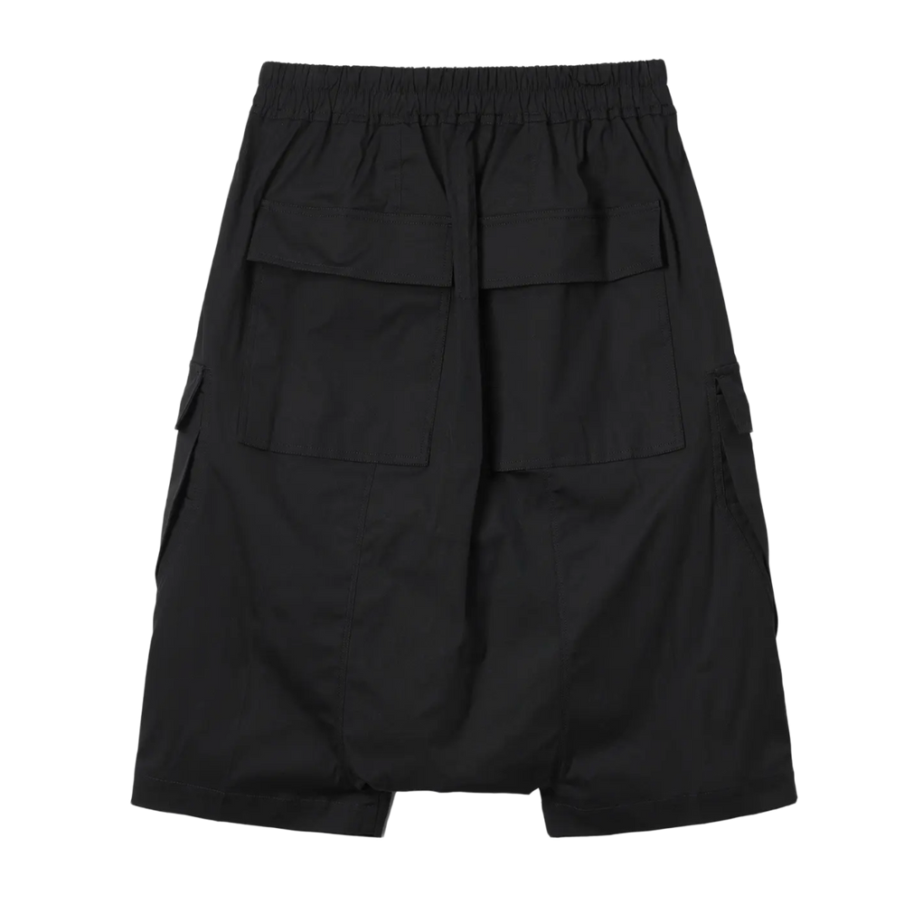 Rick Owens DRKSHDW 'Black' Polyester Cargo Pod Shorts