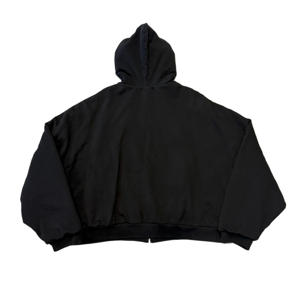 Willy Chavarria 'Black' Thermal Lined Hoodie
