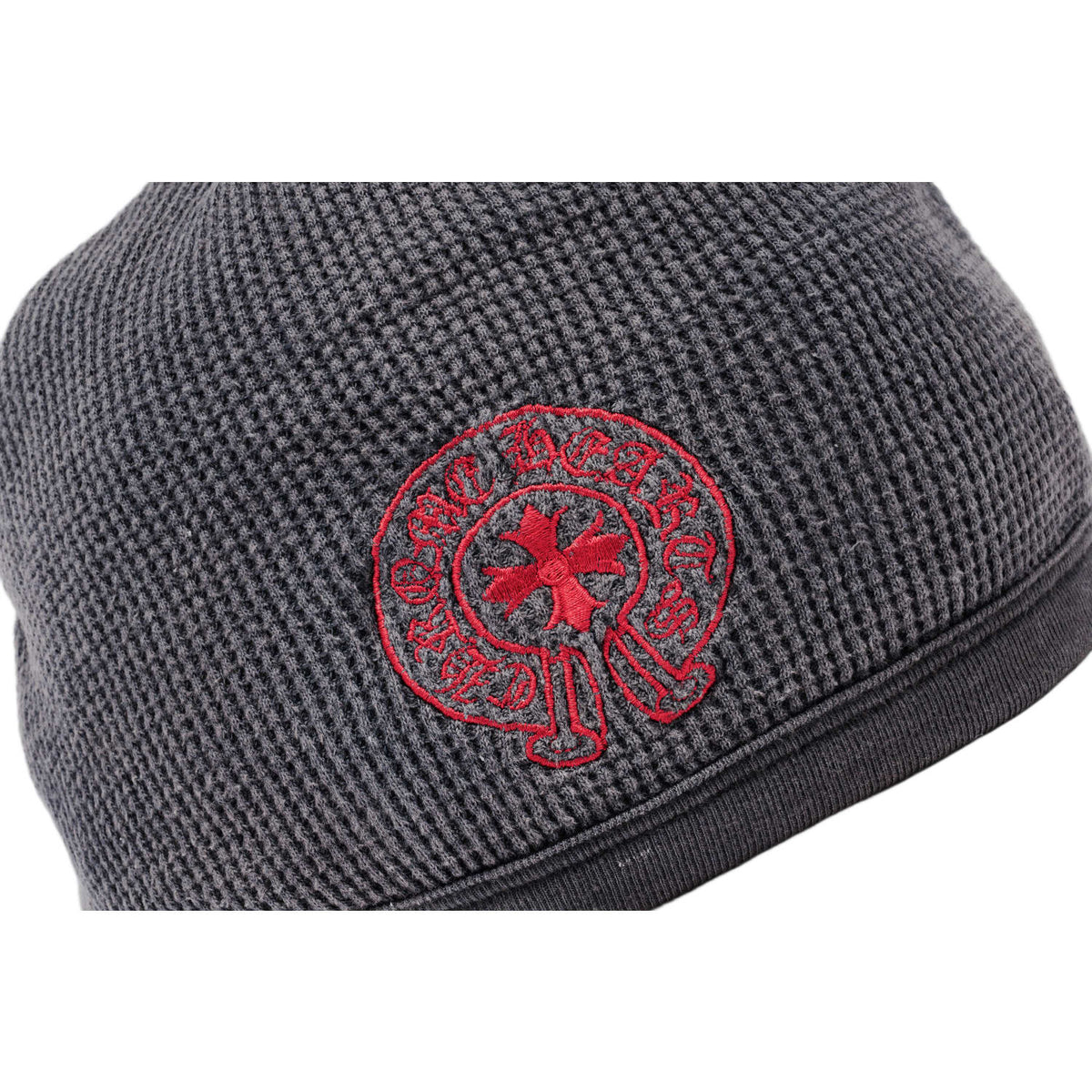 Chrome Hearts Vintage 'Black' Red Horseshoe Beanie