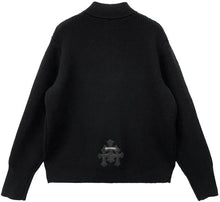 Chrome Hearts 'Black' Triple Cross Patch Scroll Cashmere Quarter Zip