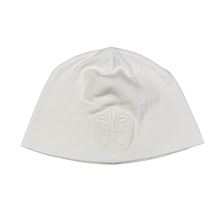 Chrome Hearts 'Fleur' White Skull Cap Beanie