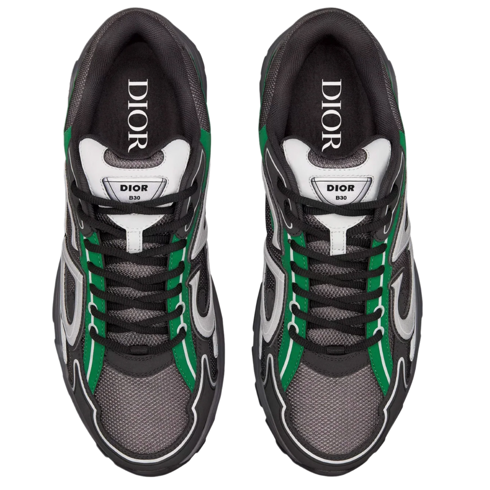 Dior B30 'Deep Grey/Green Mesh' Trainer Sneaker