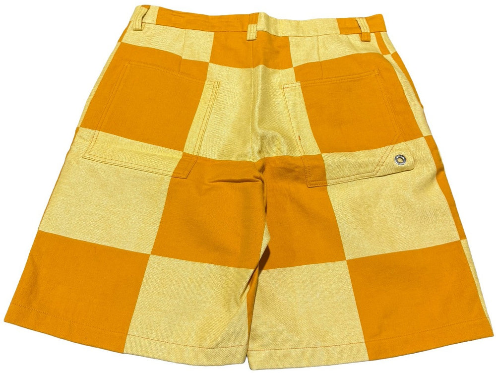 Jacquemus Le Short Tecido 'Yellow Check' Shorts