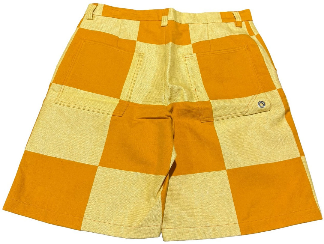 Jacquemus Le Short Tecido 'Yellow Check' Shorts