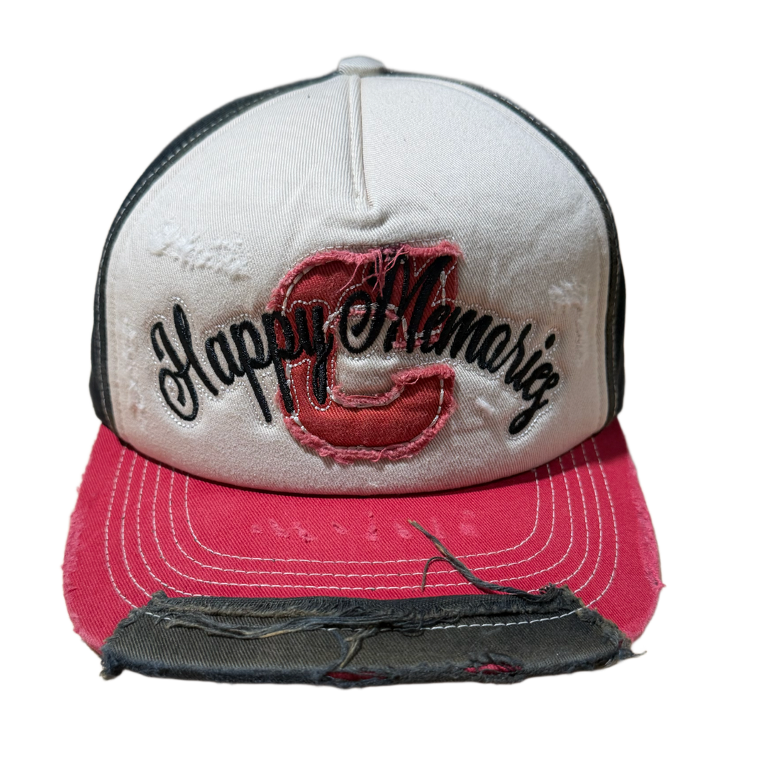 Happy Memories Don't Die HMDD 'Red' Distressed Trucker Hat