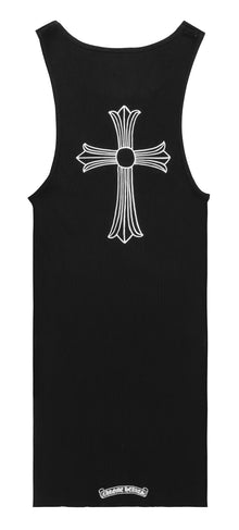 Chrome Hearts Black 'T Bar Cross' Tank Top