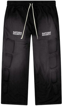 Satoshi Nakamoto 'Black' Mesh Moto Lounge Pant