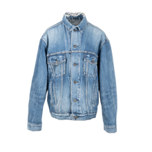 Balenciaga 'Blue' Back Logo Denim Jacket