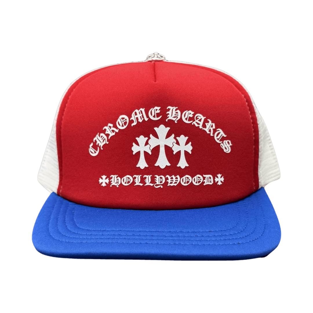 Chrome Hearts 'King Taco' Red White Blue Trucker Hat
