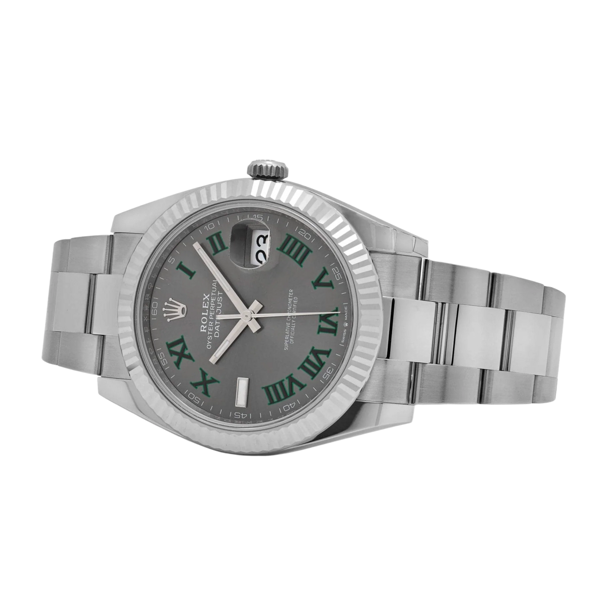 Rolex Datejust 'Wimbledon' 41 Oystersteel Stainless Slate Dial Oyster Watch 2026 126334