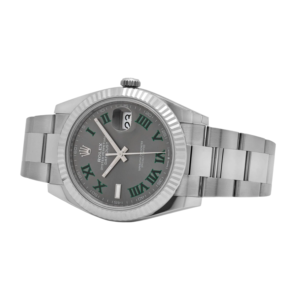 Rolex Datejust 'Wimbledon' 41 Oystersteel Stainless Slate Dial Oyster Watch 2026 126334