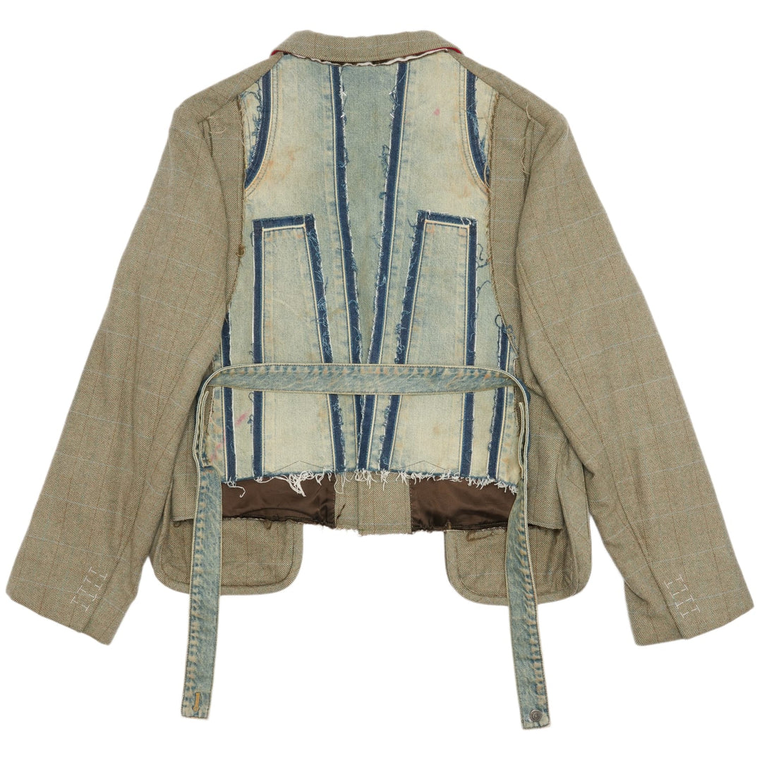 Maison Margiela 'Khaki'  Deconstructed Wool Jacket