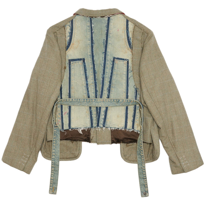 Maison Margiela 'Khaki'  Deconstructed Wool Jacket