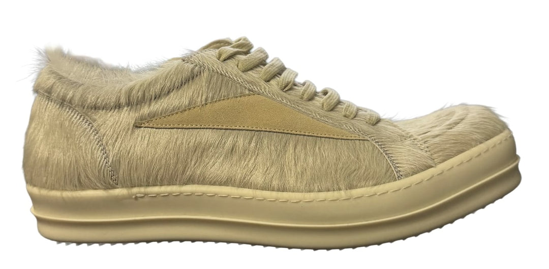 Rick Owens 'Milk' Pony Hair Vintage Sneaks