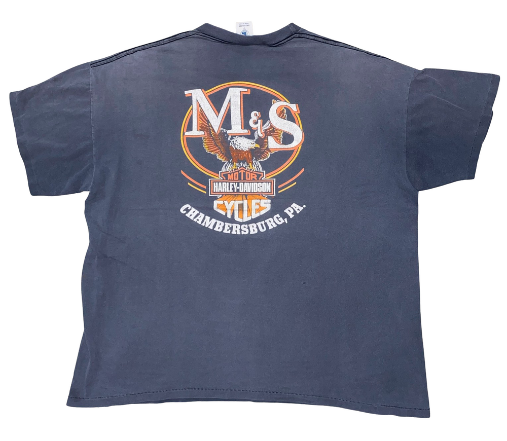 Harley Davidson 'Man's Best Friend' Vintage Grey Tee