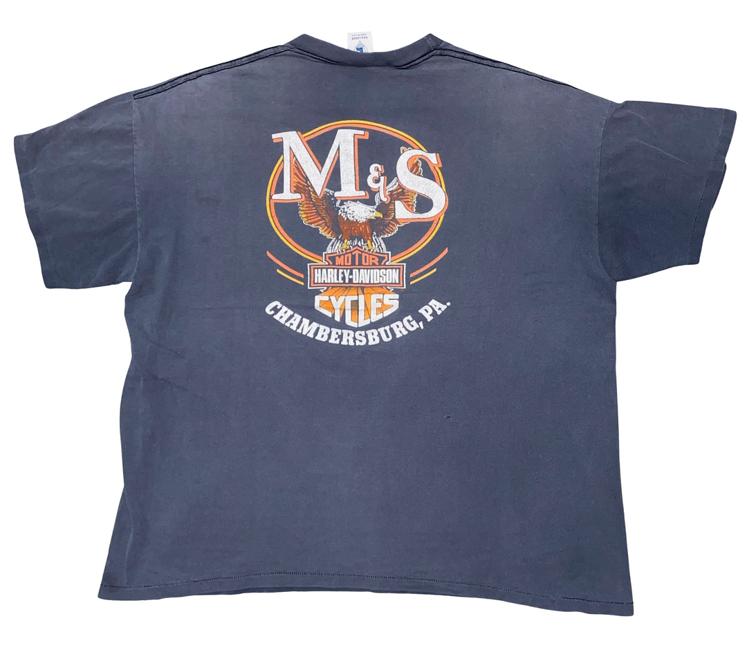 Harley Davidson 'Man's Best Friend' Vintage Grey Tee