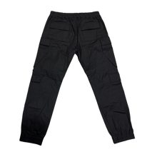 Rick Owens 'Black' Waxed Cargo Jogger Pants