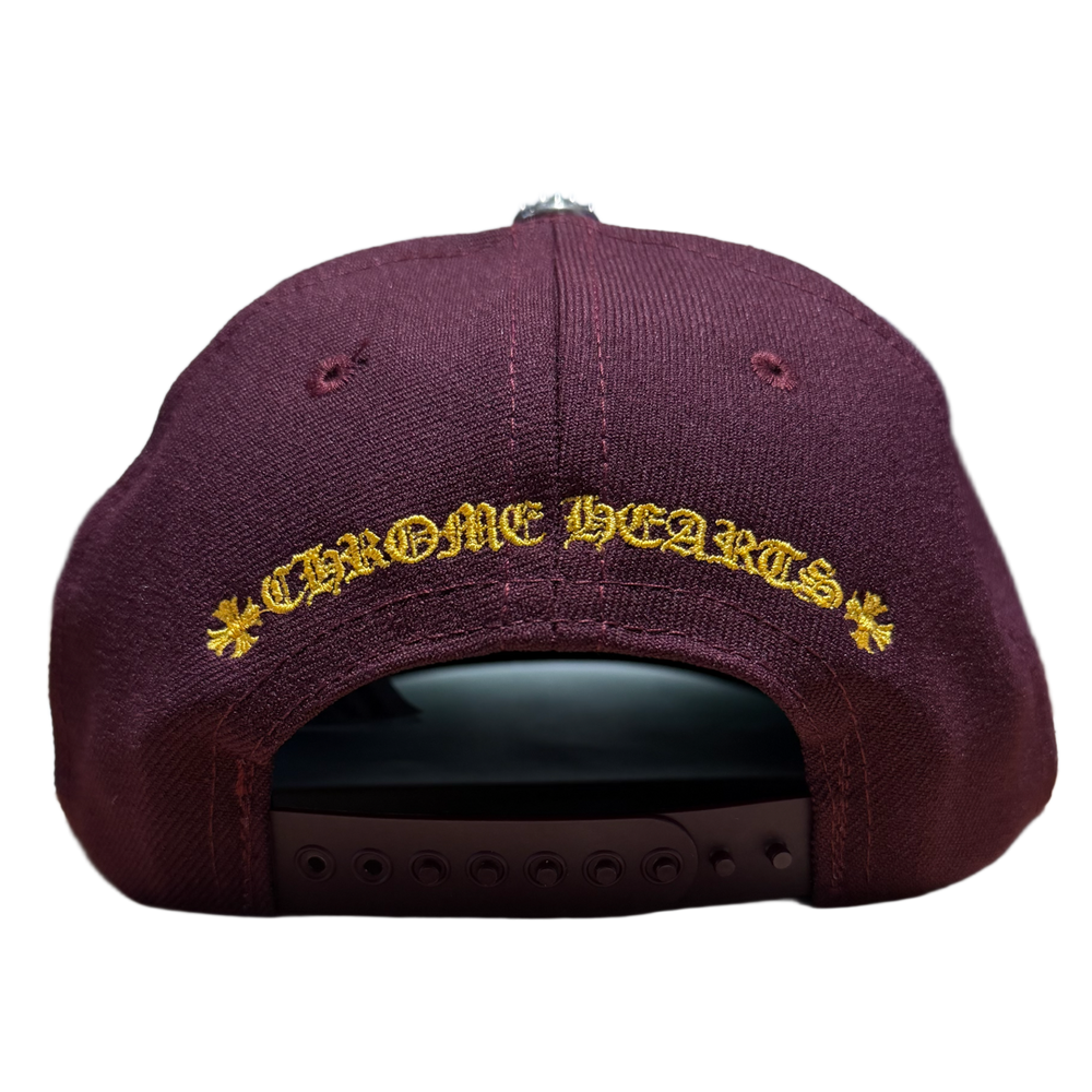 Chrome Hearts 'Maroon/Yellow' 6 Panel Maroon Baseball Hat