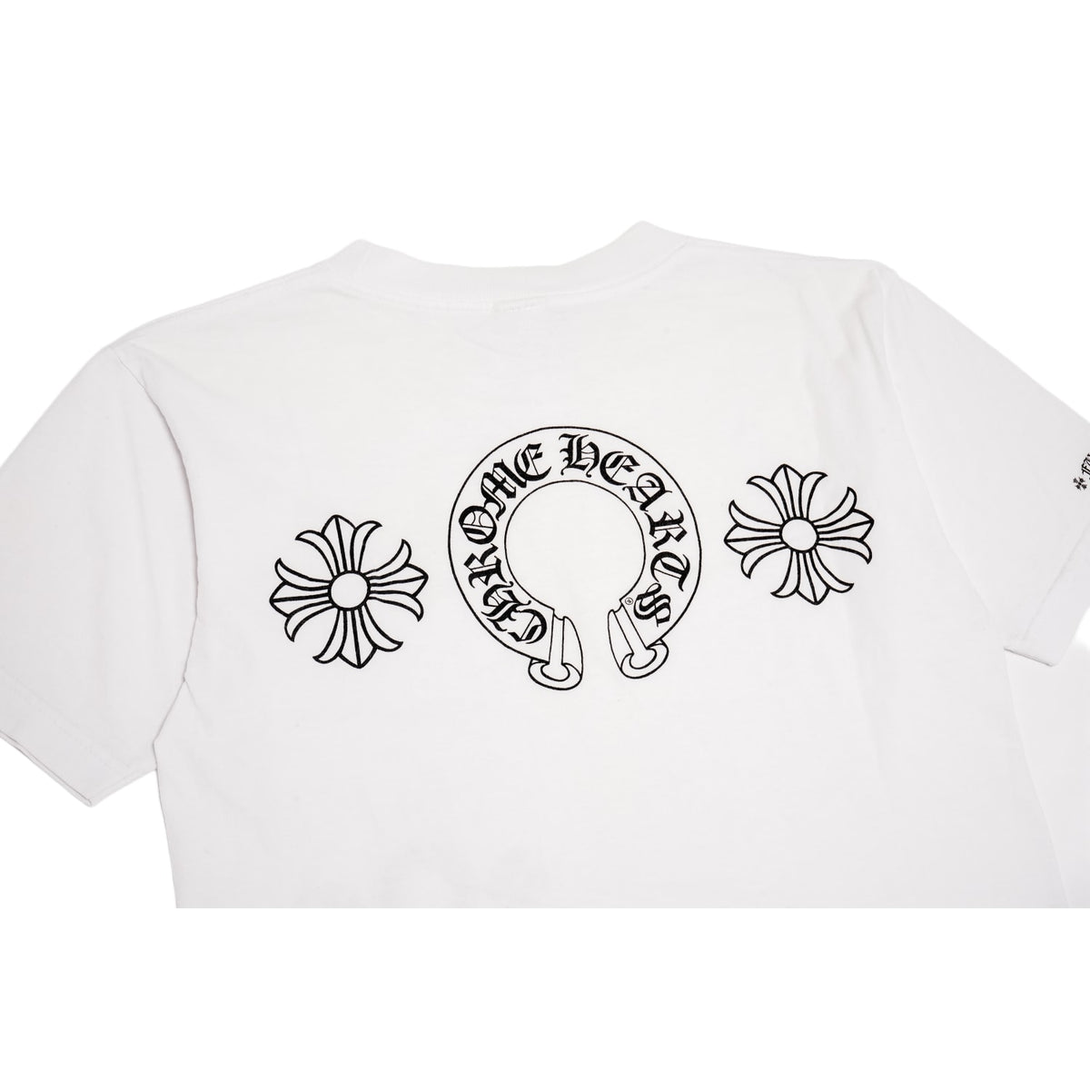 Chrome Hearts Vintage 'White' Horseshoe Plus Cross Tee