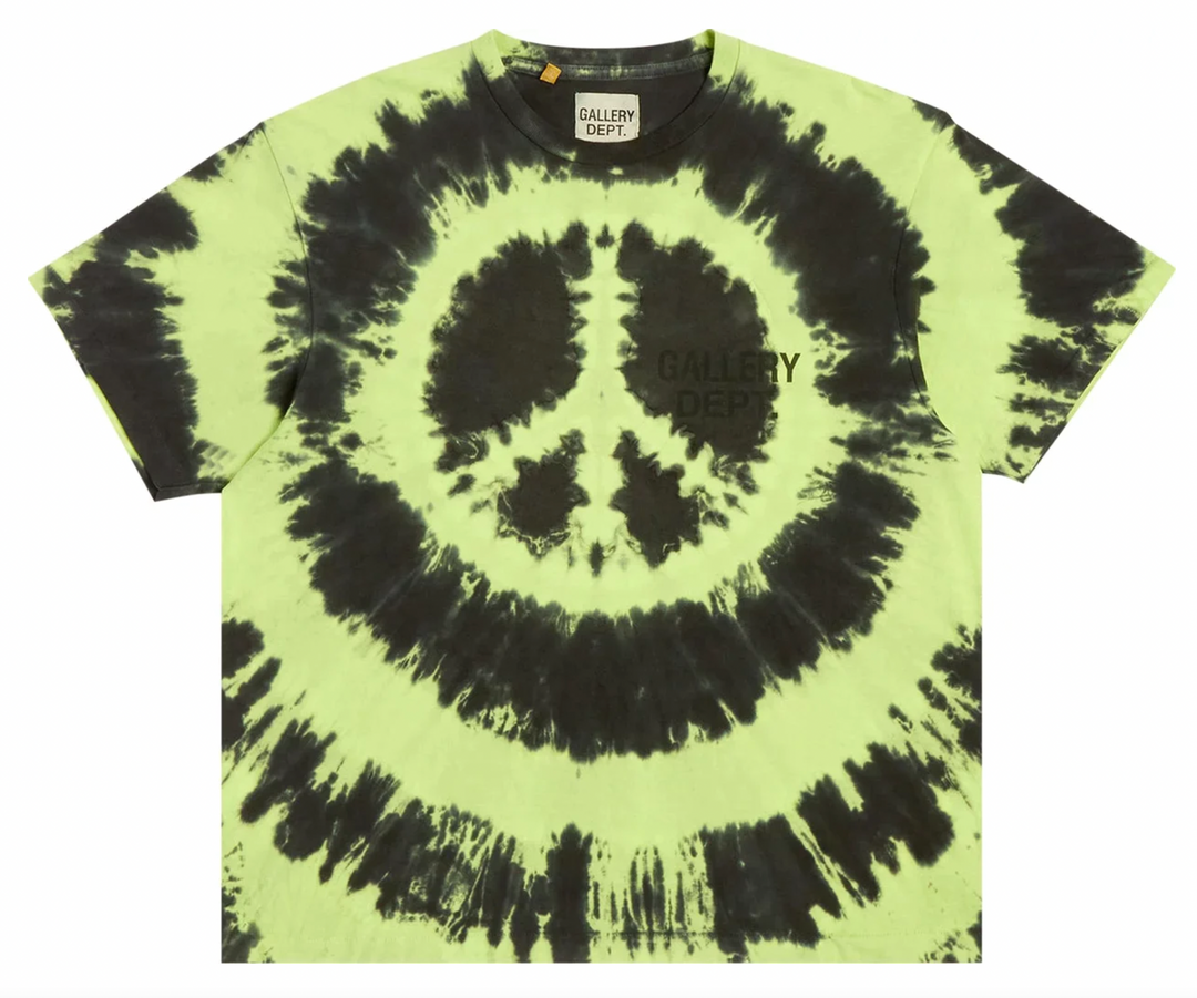Gallery Dept 'Peace' Lime Tie Dye Tee