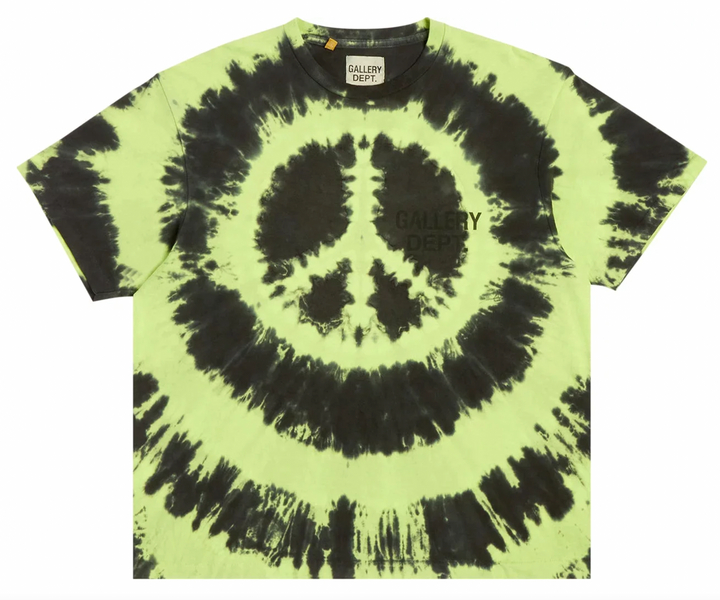 Gallery Dept 'Peace' Lime Tie Dye Tee