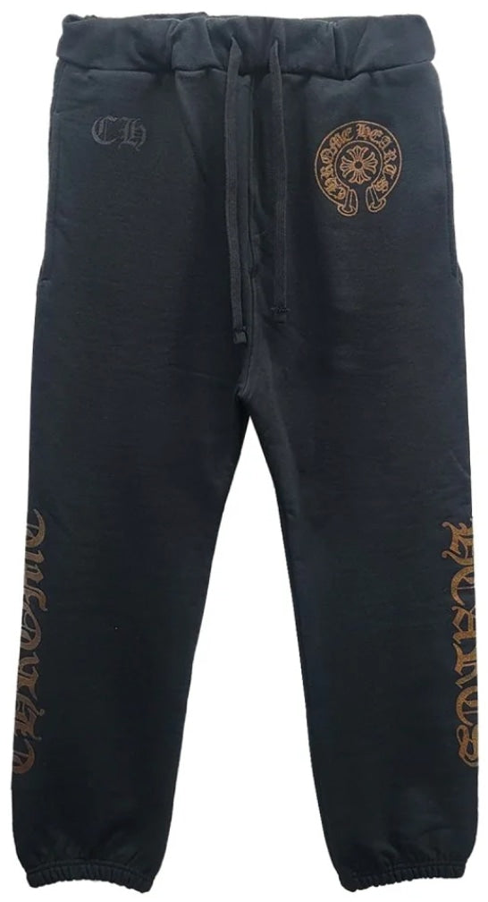 Chrome Hearts 'Brown Glitter' 1988 Black Sweatpants