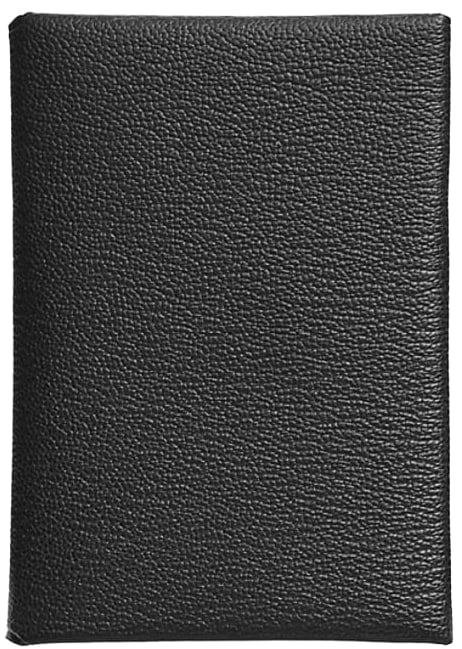 Hermès  'Black' Calvi Duo Compact Cardholder