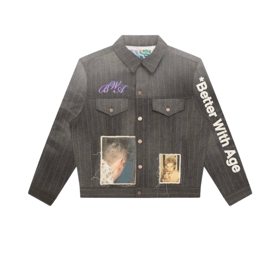 Better With Age 'Grey' Eastman Wool Trucker Jacket