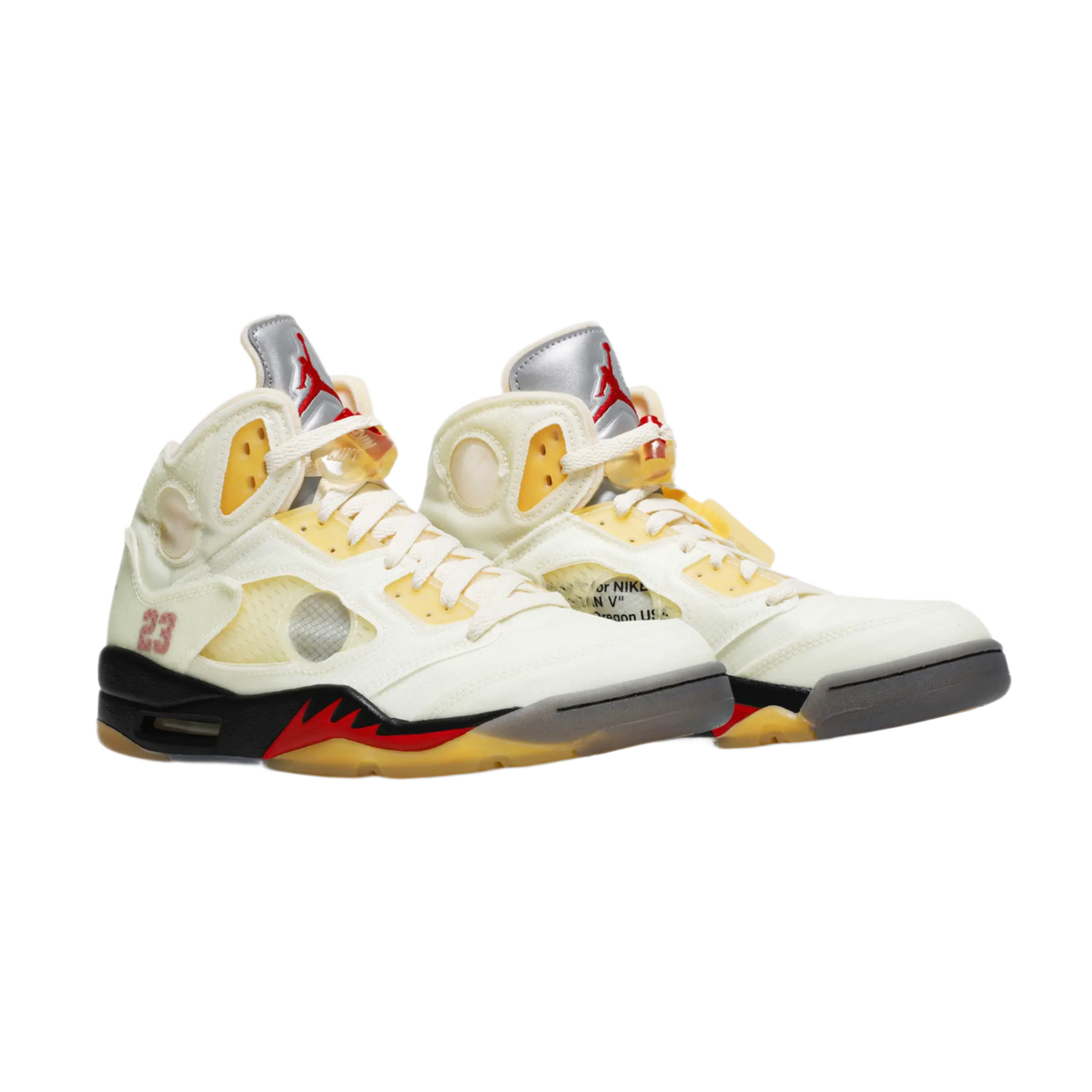 Air Jordan x Off White 5 'Sail'