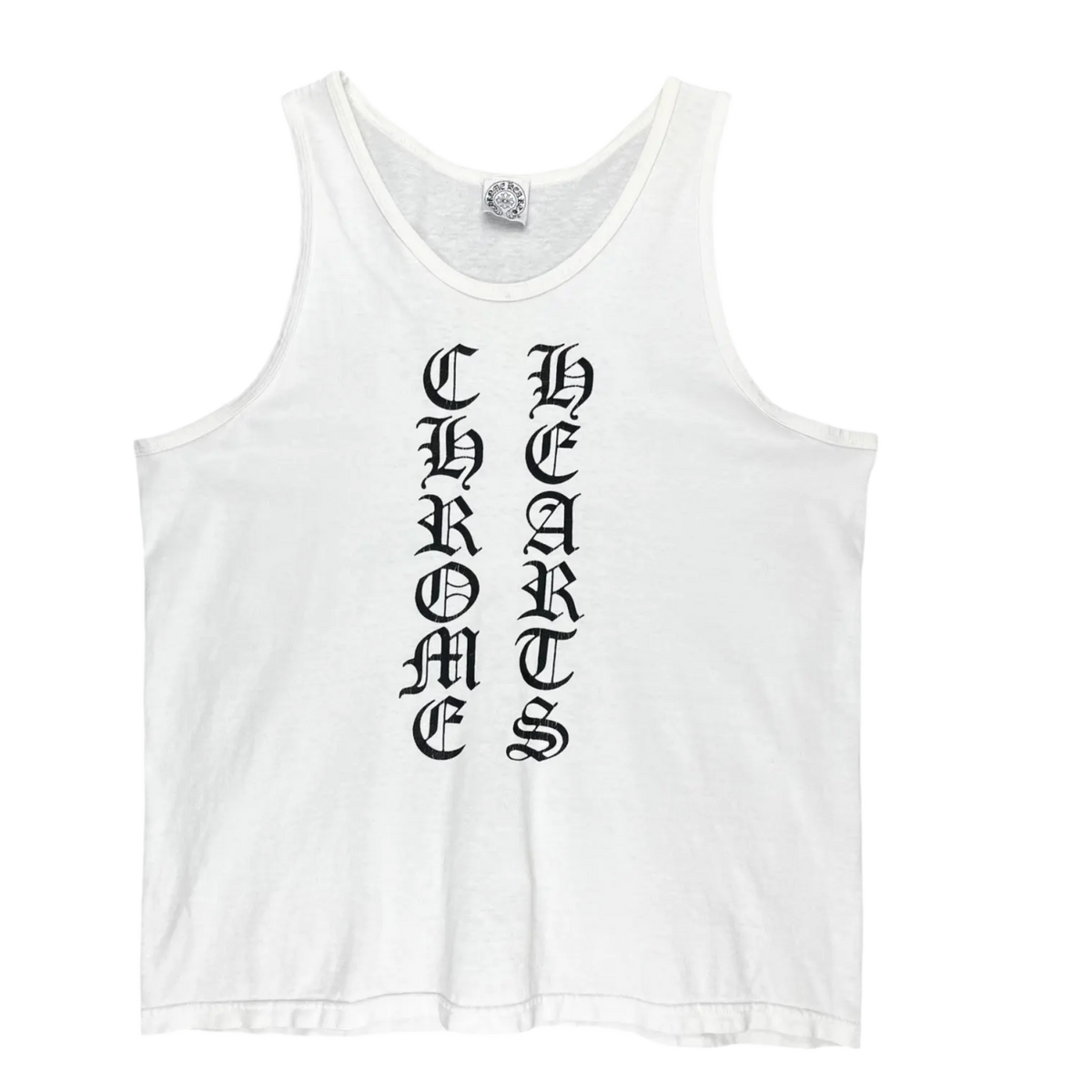Chrome Hearts Vintage 'Vertical Logo' White Tank Top