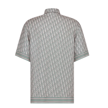 Dior 'White/Grey/Green' Oblique Silk Button Up Shirt