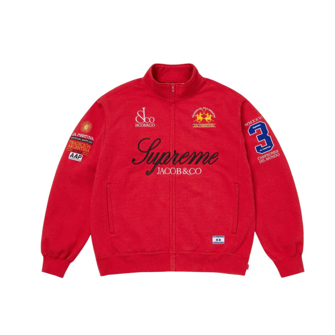 Supreme 'Red' La Martina Zup Up Sweatshirt
