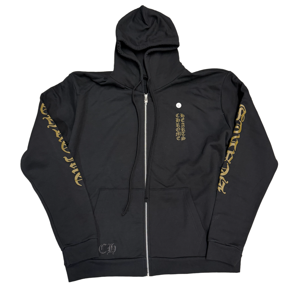 Chrome Hearts 'Olive' Vertical Logo Zip-Up