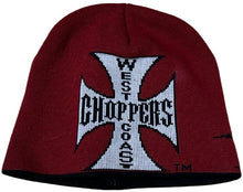 West Coast Choppers 'Red/White Chopper Cross' Beanie