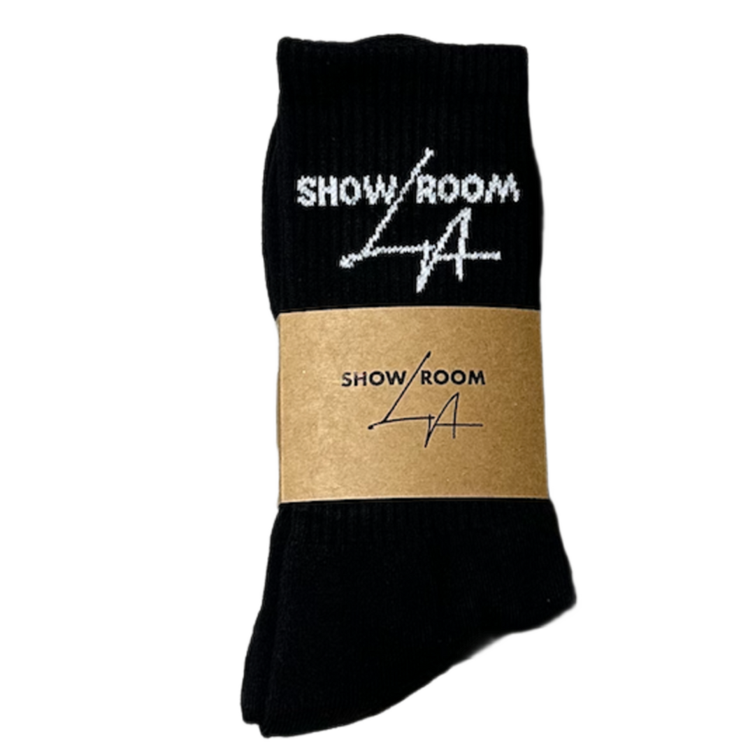 Showroom LA 'Black' Logo Socks