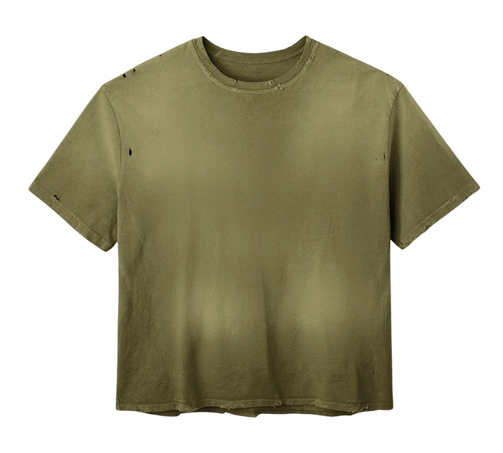 Gold+Vintage Gallery Raspberry Hills 'Military Green' Blank Tee
