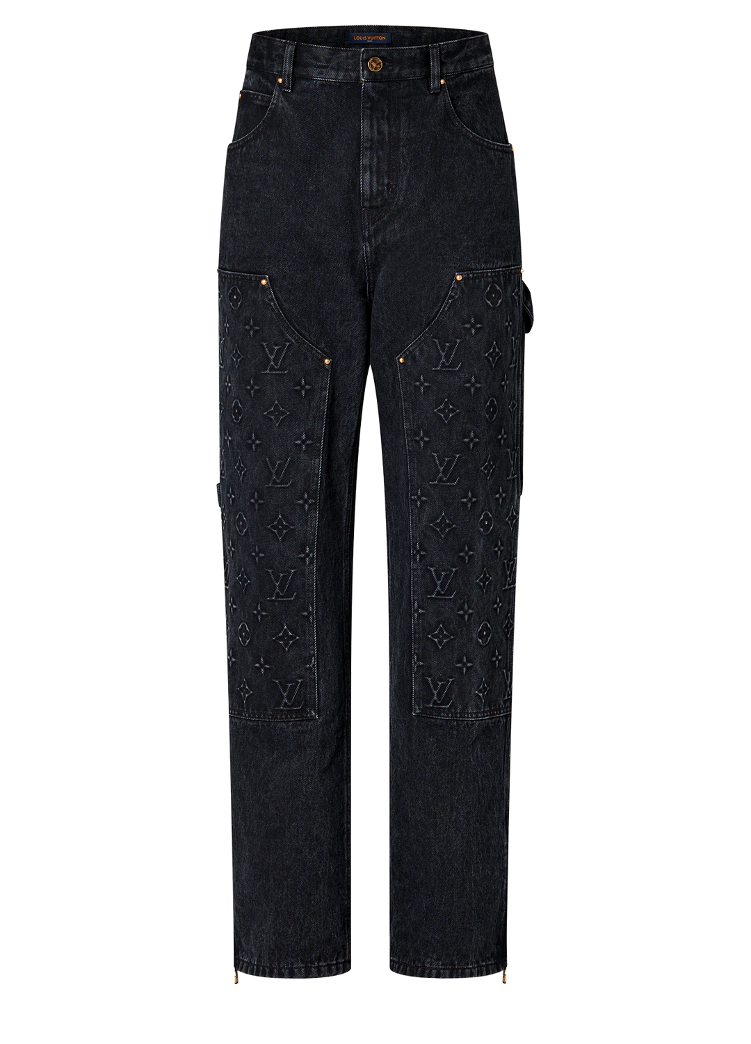 Louis Vuitton 'Black' Denim Carpenter Pants