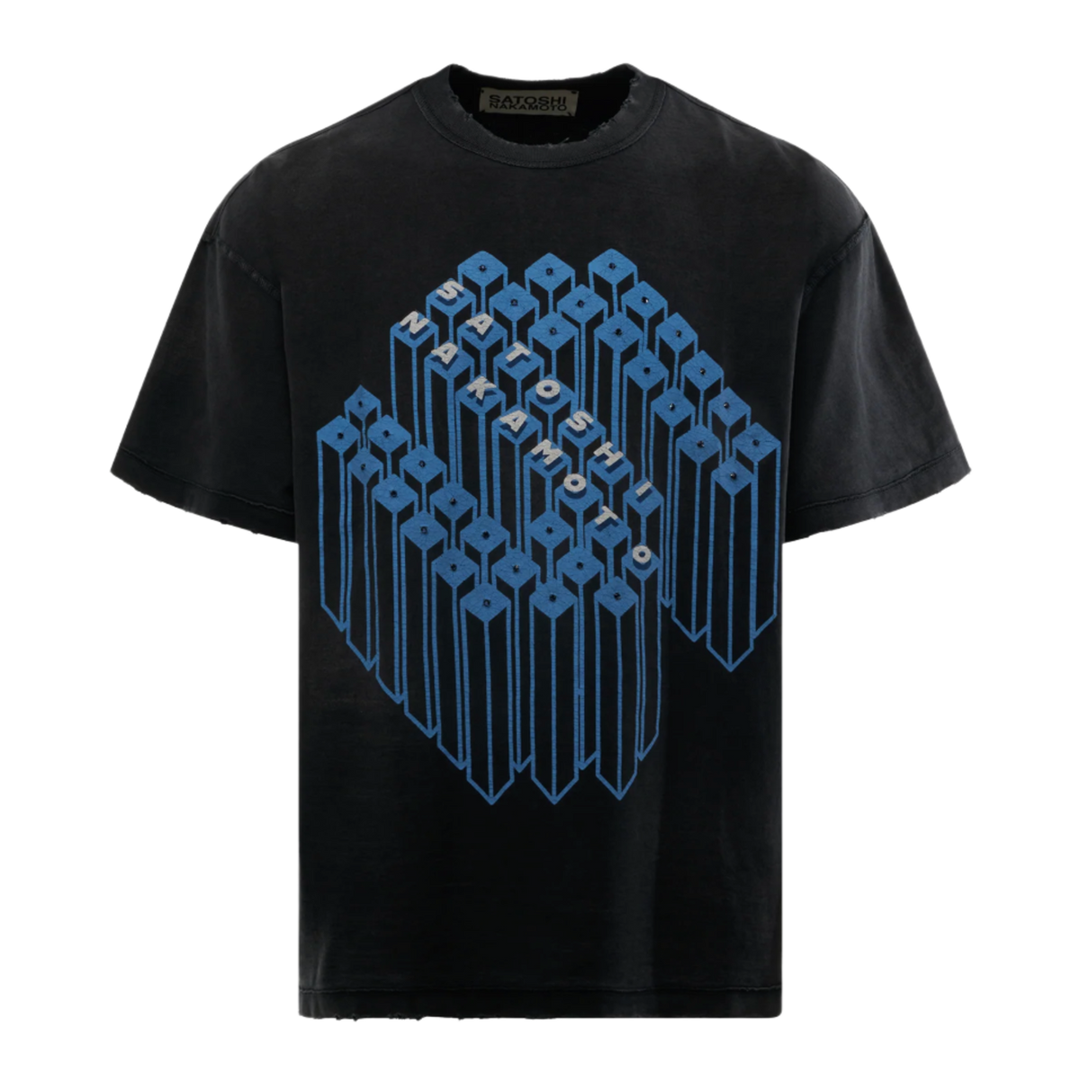 Satoshi Nakamoto 'Gridlock' Black Tee