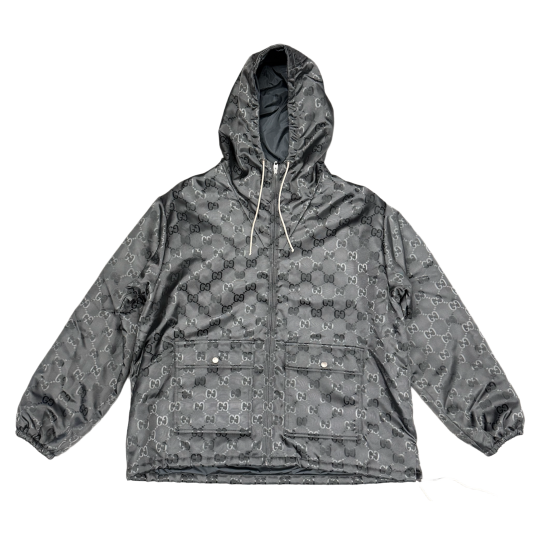 Gucci 'Off The Grid Nylon Graphite Grey' Zip Jacket