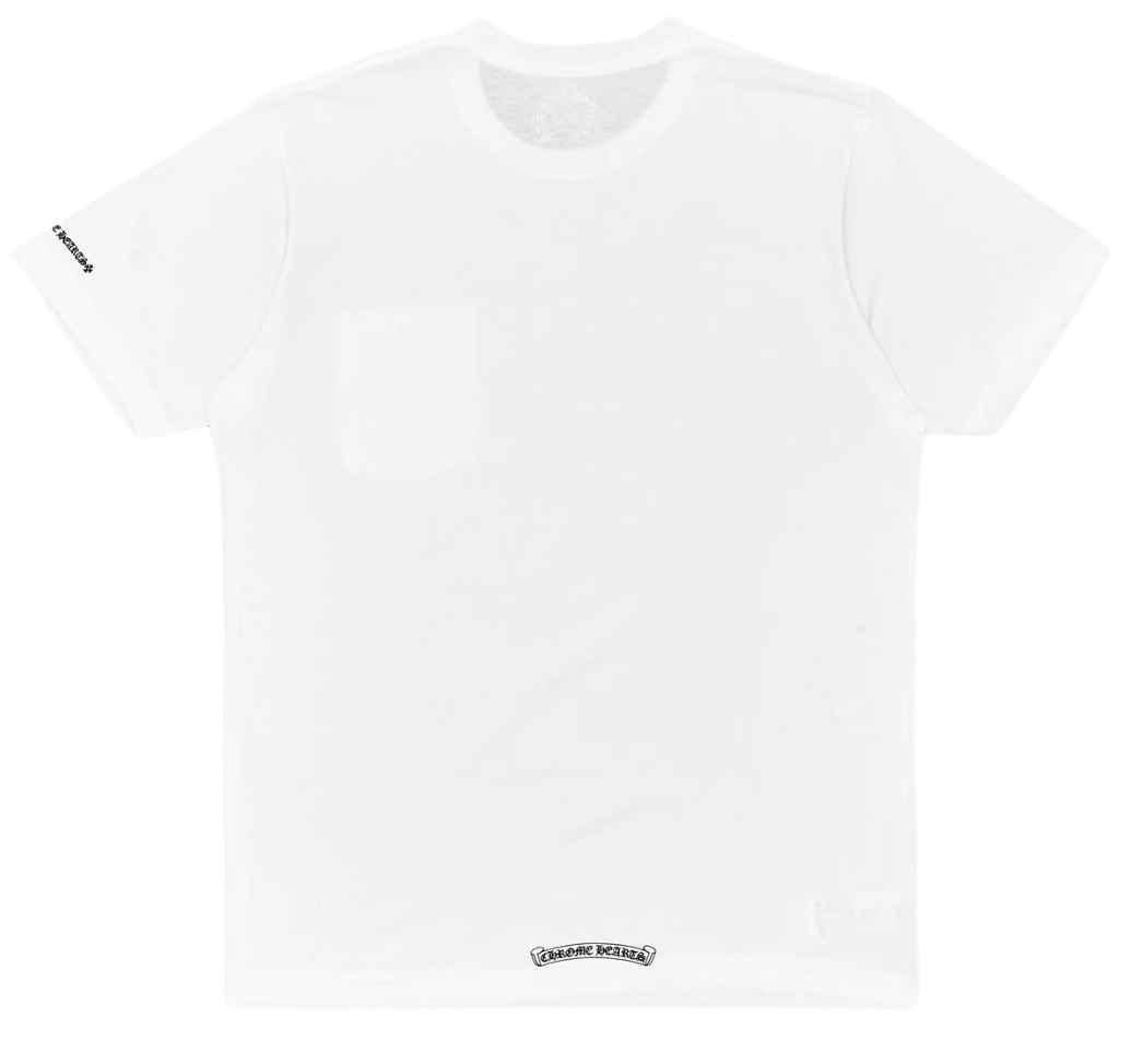Chrome Hearts 'Neck Logo Love You' White Pocket Tee