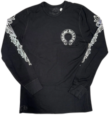 Chrome Hearts 'Black Horseshoe' Floral Thermal Shirt