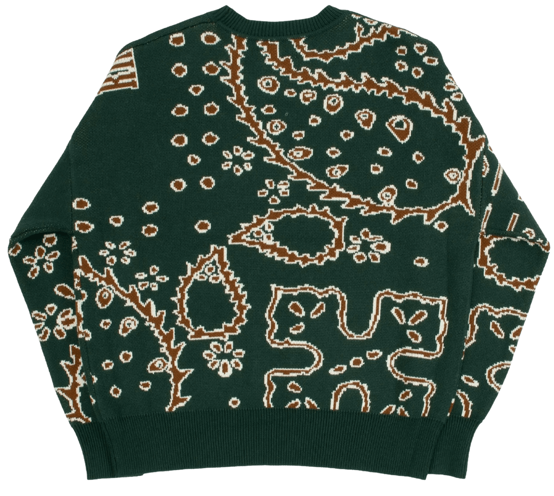Rhude 'Bandana Knit' Crewneck Green
