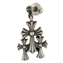 Chrome Hearts 'Silver' Triple Cross Earrings Set