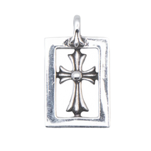 Chrome Hearts 'Silver' Frame Cross Pendant