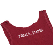 Chrome Hearts Vintage 'Red' Celtic Cross Tank Top