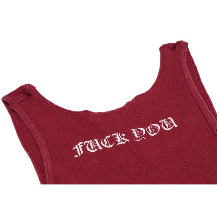 Chrome Hearts Vintage 'Red' Celtic Cross Tank Top