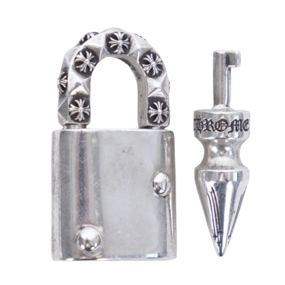 Chrome Hearts 'Silver' Lock and Key Pendant