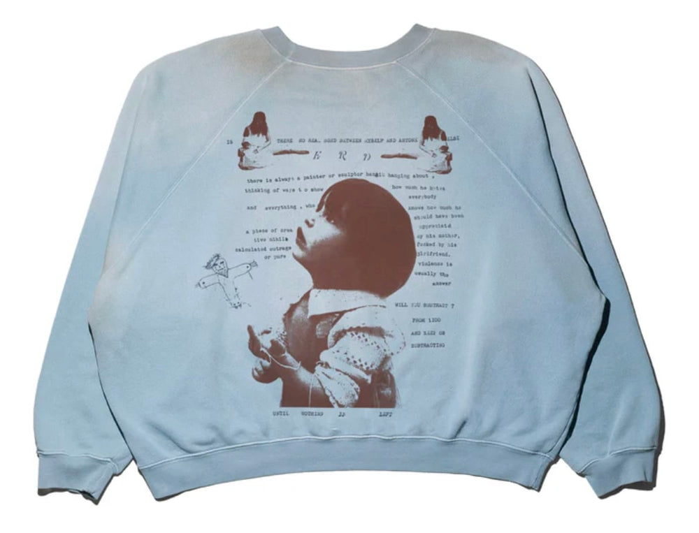 Enfants Riches Déprimés 'Reminiscing' Raglan Light Blue Crewneck